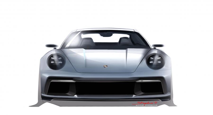 Эскиз Porsche 911 Carrera (992) 2019 года  (WW) (фото 132 из 148)